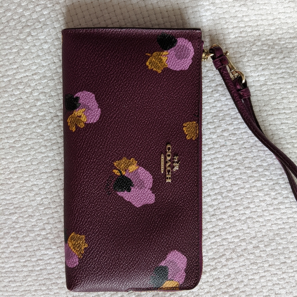 Coach Leather Wristlet